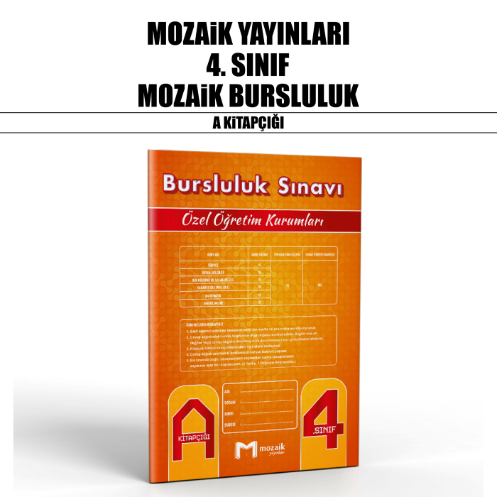 MOZAİK 04.SINIF ÖZEL ÖĞR.BURSLULUK A - 25-26